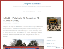 Tablet Screenshot of livingourbucketlist.com